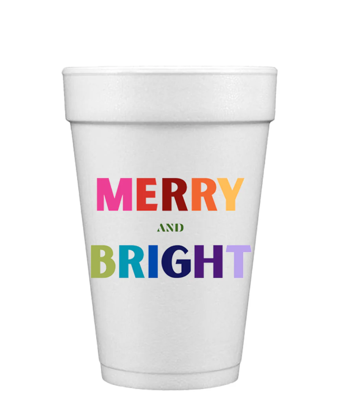 Christmas Styrofoam Cups - 7 Styles