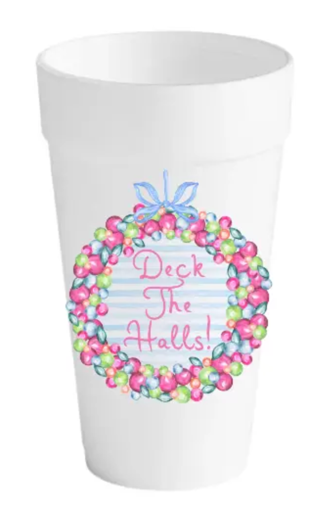 Christmas Styrofoam Cups - 7 Styles