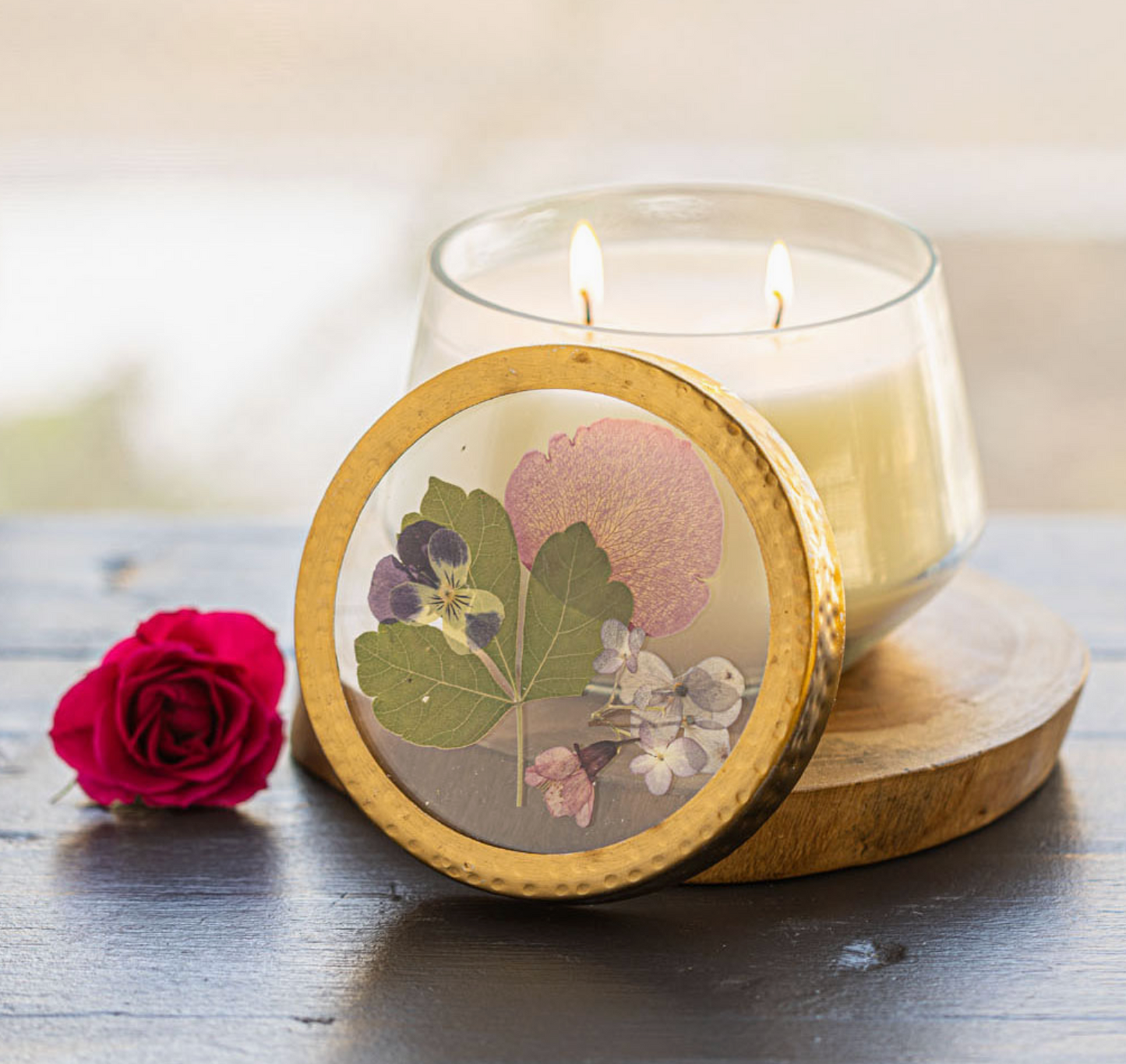 Pressed Floral Candles - 6 Scents & 3 Sizes
