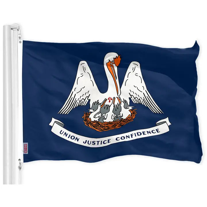 Louisiana State Flag: 3' x 5'