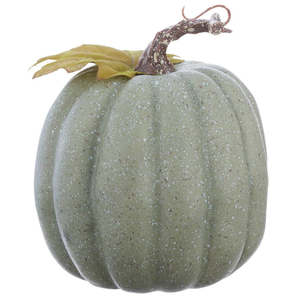6.5" Sage Green Decorative Pumpkin
