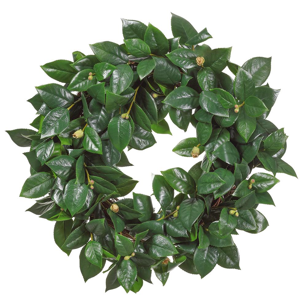 Camellia Leaf Wreath, 2 Sizes