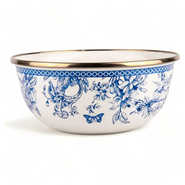 Bird of Paradise Enameled Cereal and Salad Bowl Set of 4