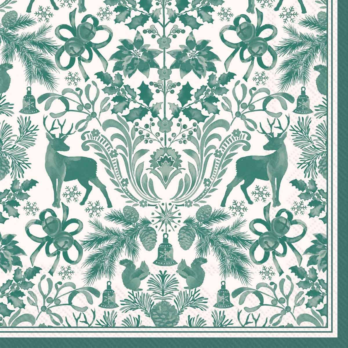 Paper Lunch Napkins: Brimsley Green Christmas