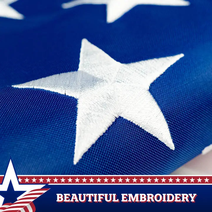 American Flag Patriotic Bunting & Flag Pulldown