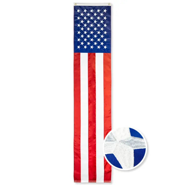 American Flag Patriotic Bunting & Flag Pulldown