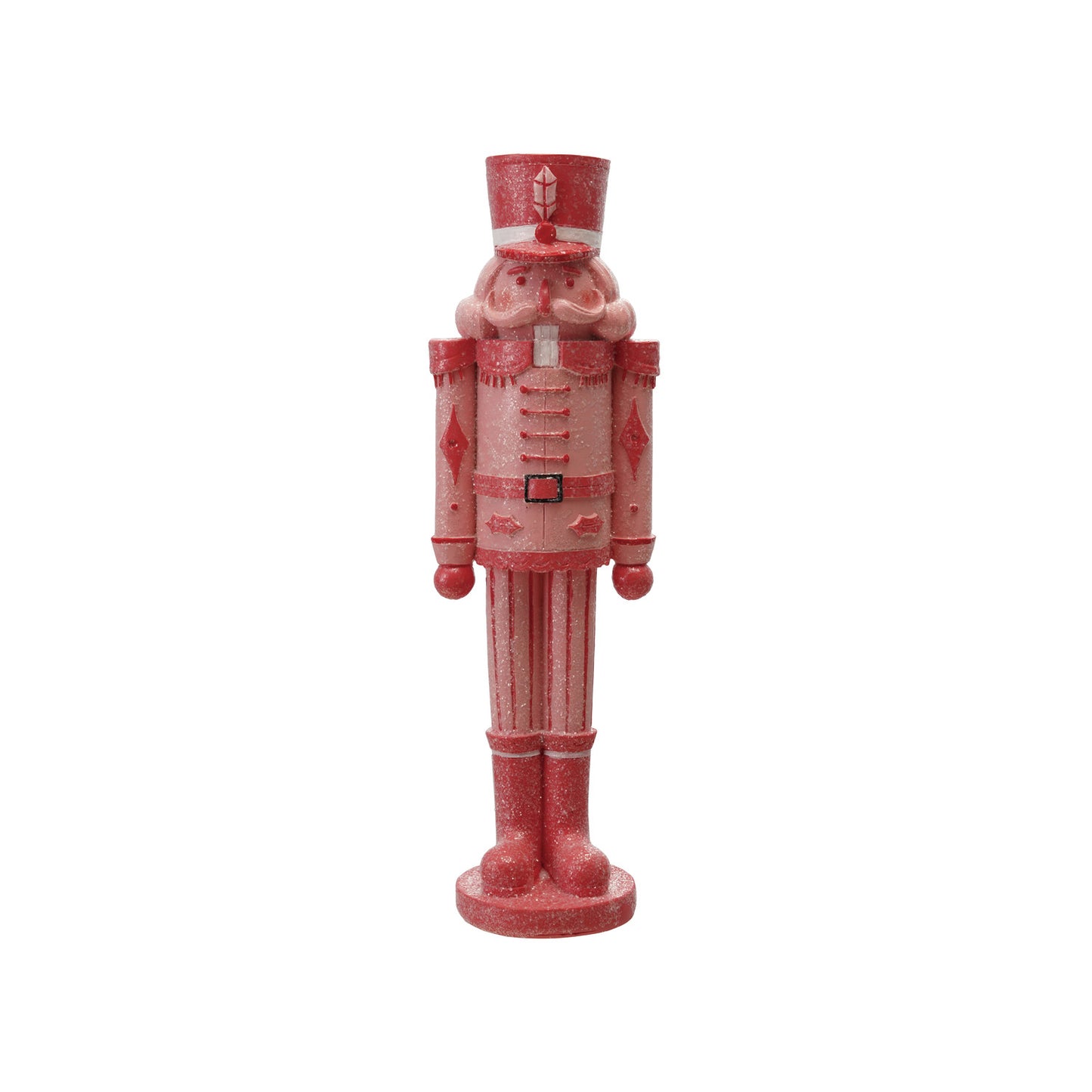 Pink & Red Sugar Resin Nutcracker