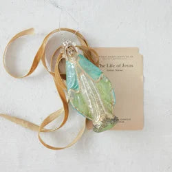 5" Mercury Glass Mary Ornament