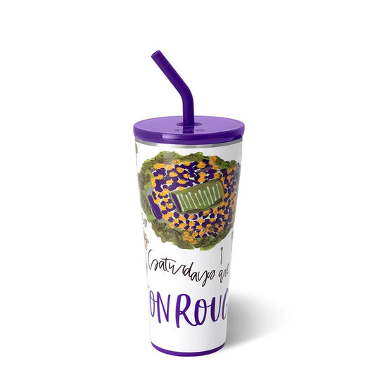 Swig 32oz. Saturdays in Baton Rouge Straw Tumbler