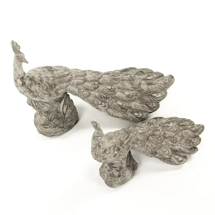 Resin Peacock Statue, 2 Sizes