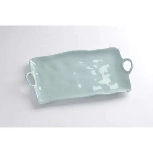 Melamine Aqua Square Large Platter