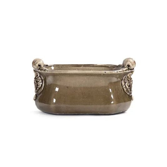 Ceramic Grey Decorative Cache Bowl