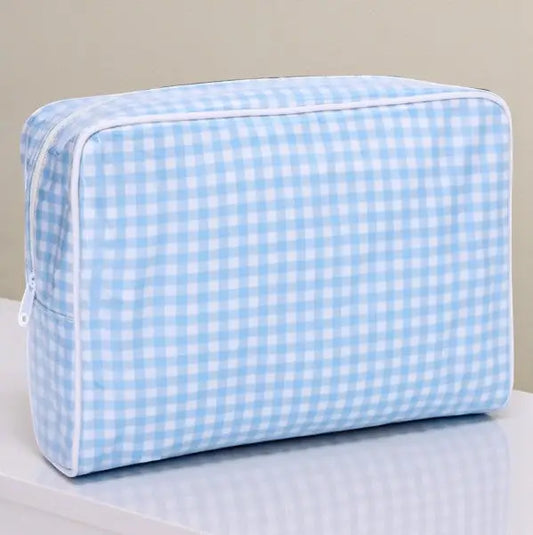 Patterned Clear Coated Cosmetic Bags, 3 Prints
