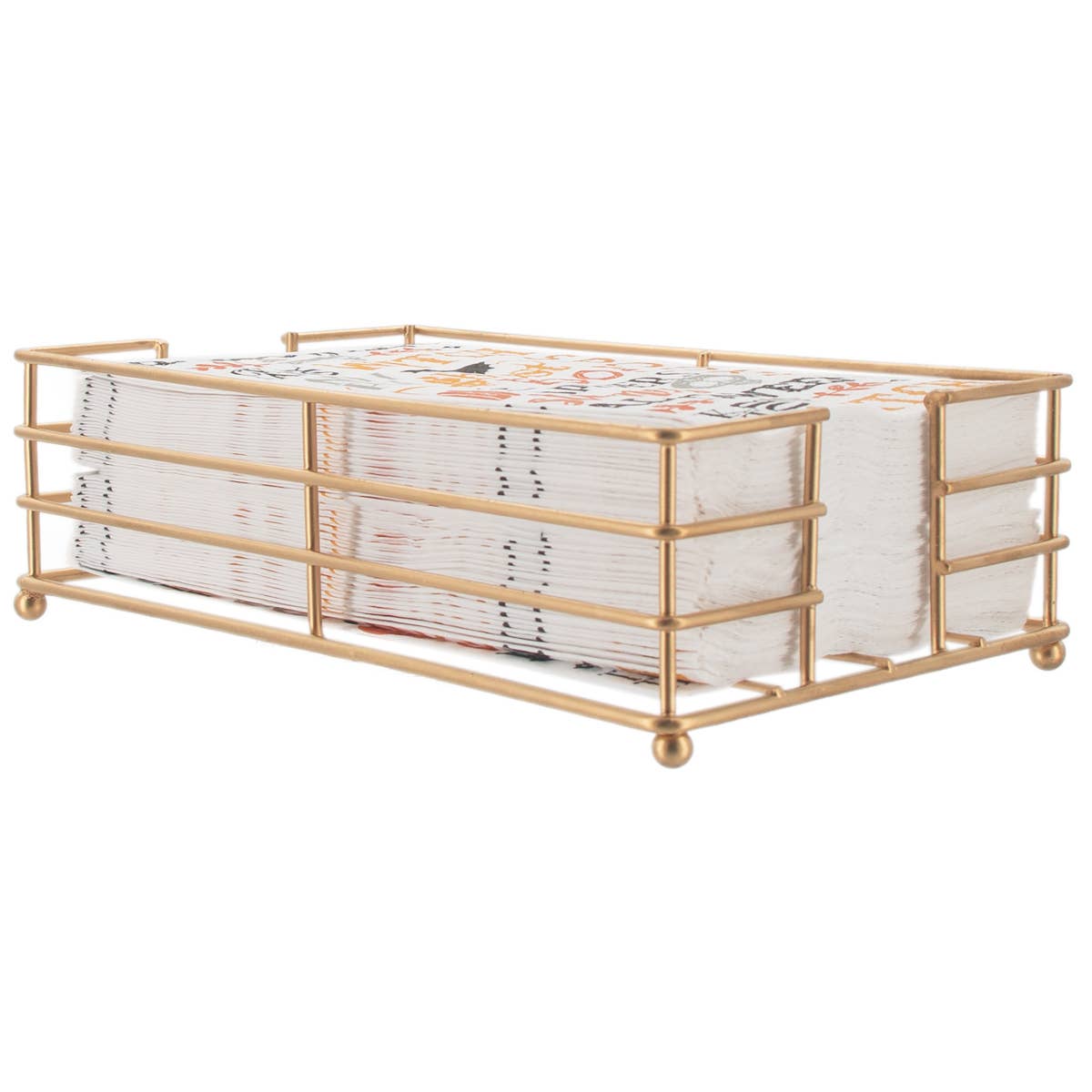 Gold Paper Guest Towel Caddy
