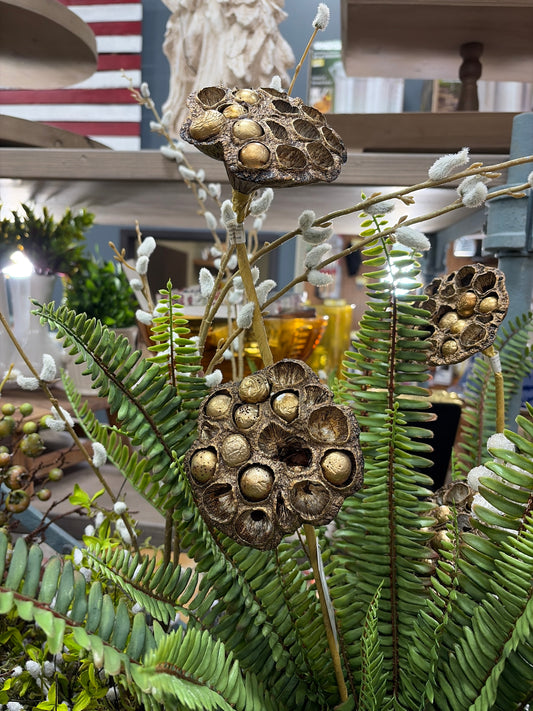 21" Lotus Pod Stem