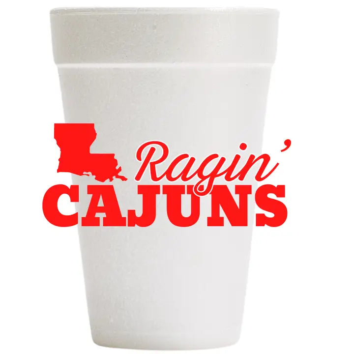 Ragin' Cajuns 20oz. Styrofoam Cups
