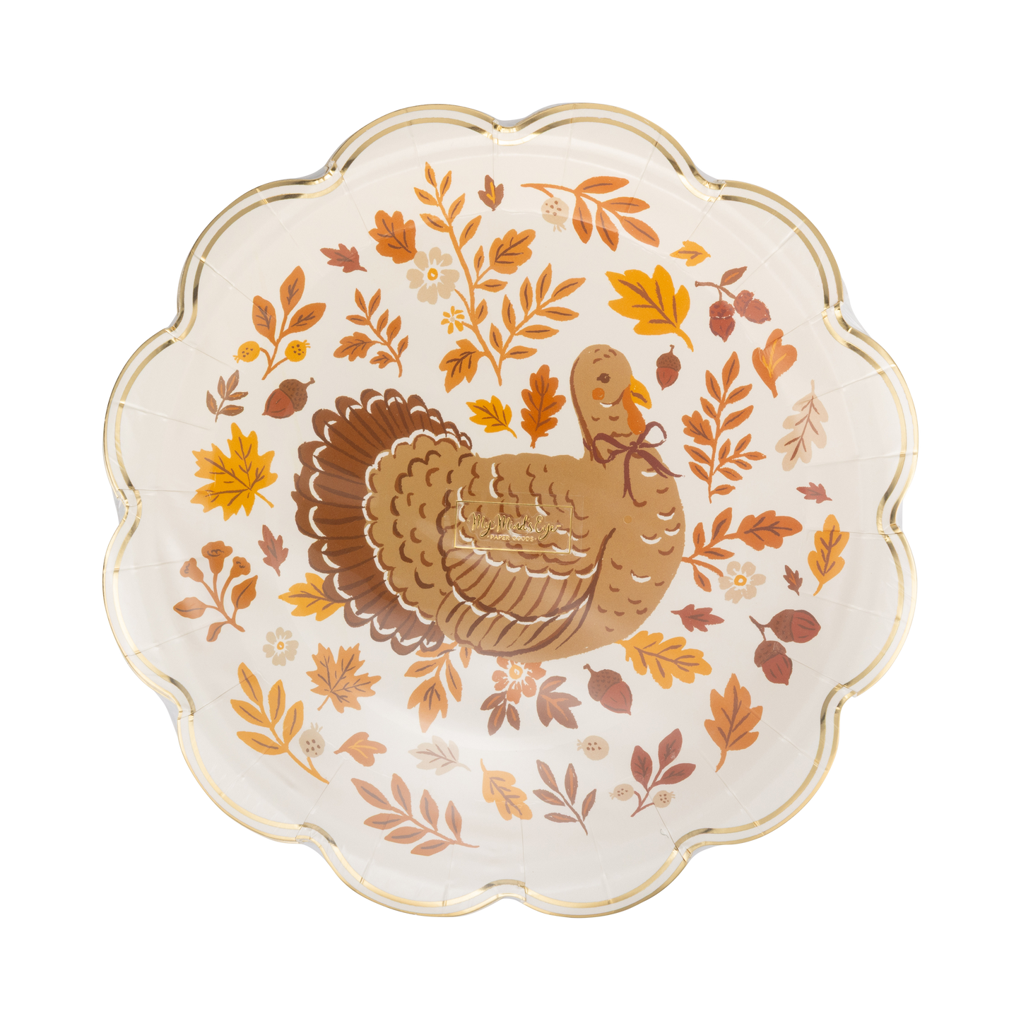 Turkey Foliage 9” Paper Plates