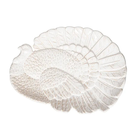 White Turkey Serving Platter