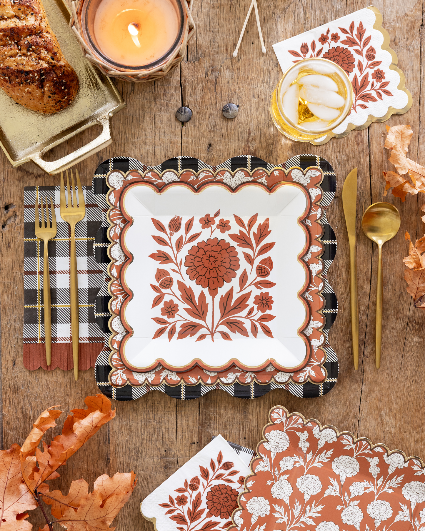 Fall Marigold 8" Plate