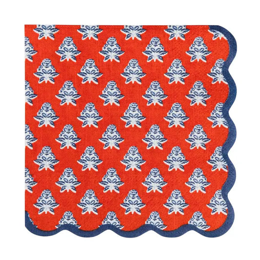 Floral Paper Cocktail Napkin