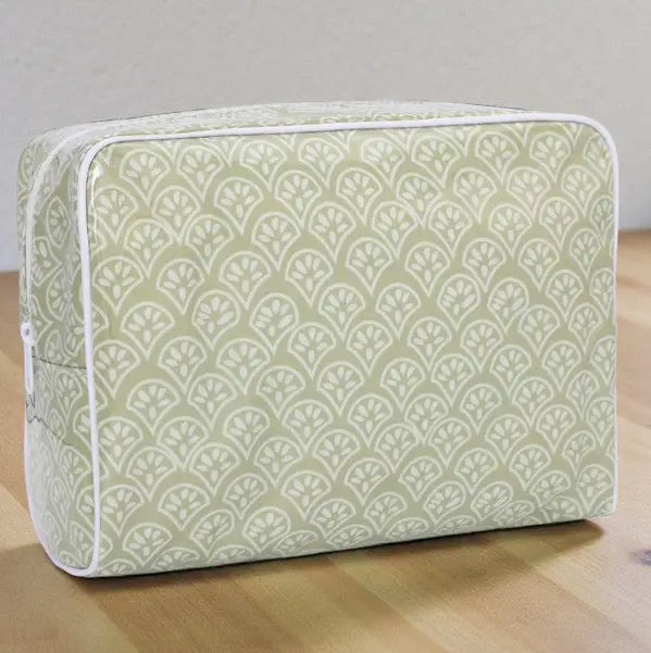 Patterned Clear Coated Cosmetic Bags, 3 Prints