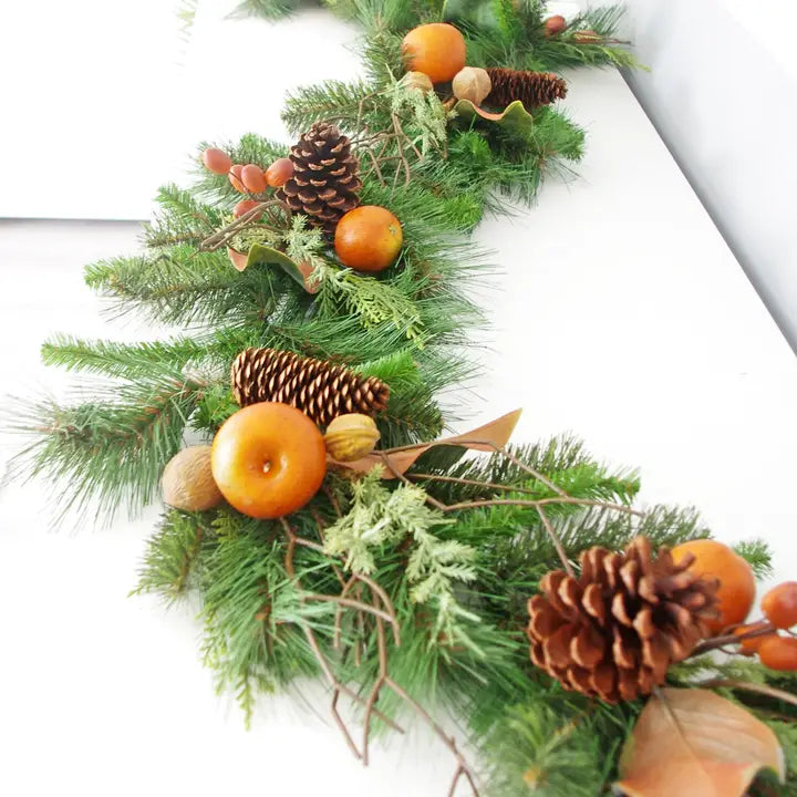 Artificial Pine Fruit Garland Mixed