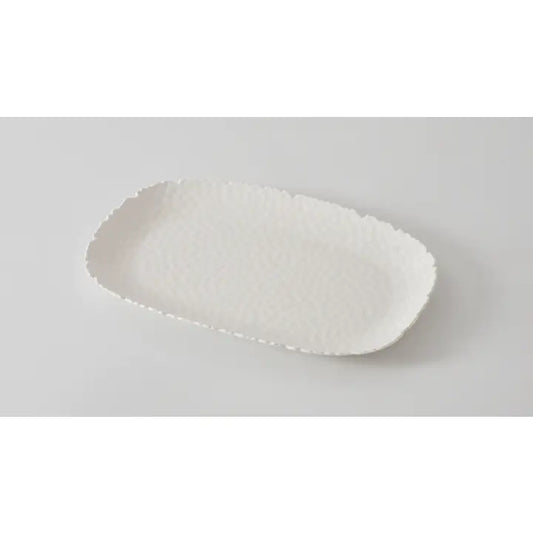 Melamine Wavy White Extra Large Serving Platter