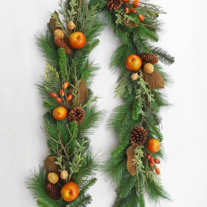 Artificial Pine Fruit Garland Mixed