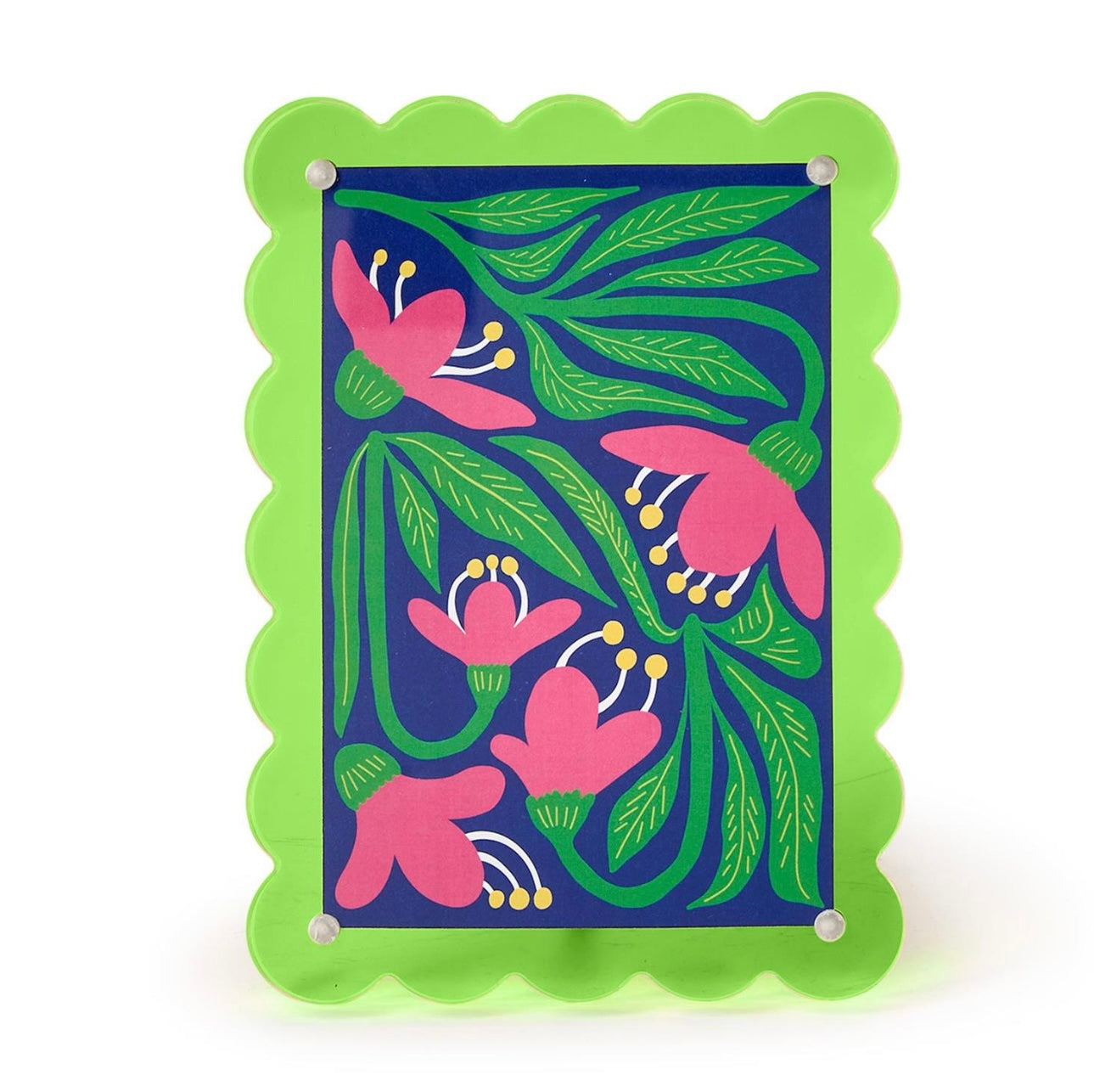 Color Pop 4”x6” Scalloped Edge Acrylic Photo Frame