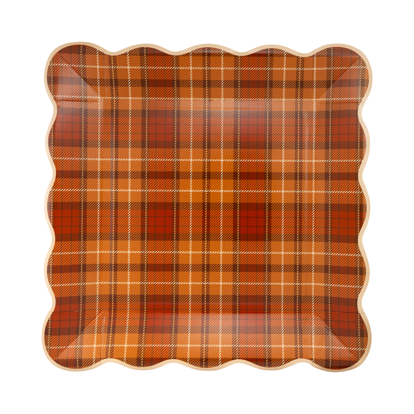 Autumn Plaid 10” Paper Plates