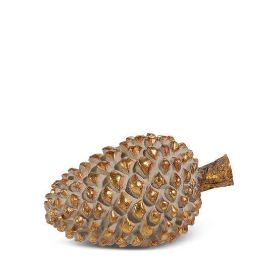 Gilded Decorative Pinecones, 2 Sizes