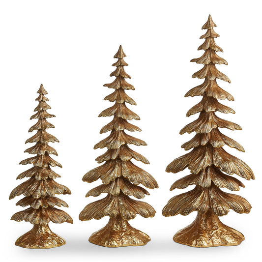 Antique Gold Trees, 3 Sizes