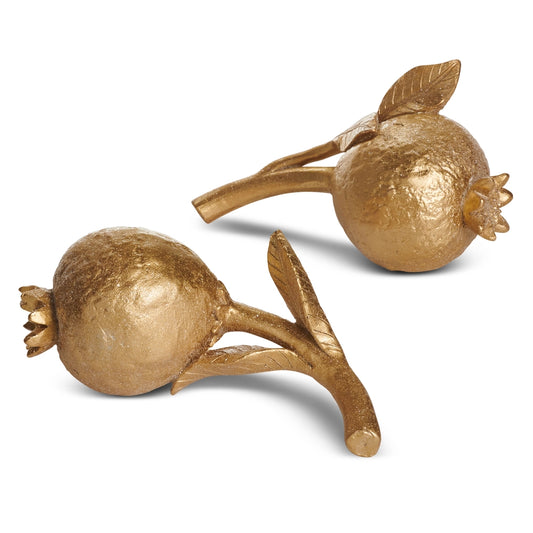 6.5" Gold Pomegranate
