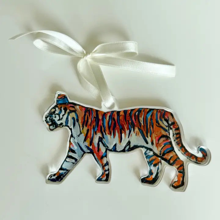 Acrylic Tiger Print on Satin Ribbon, 3 Styles