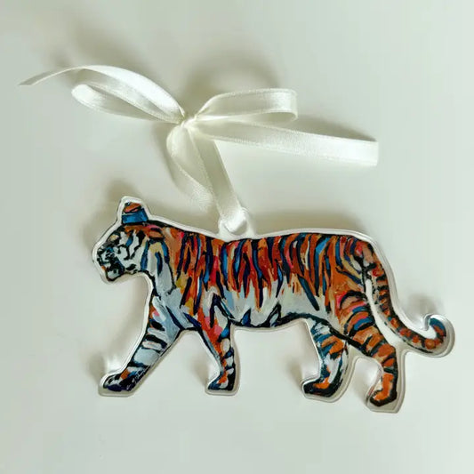 Acrylic Tiger Print on Satin Ribbon, 3 Styles