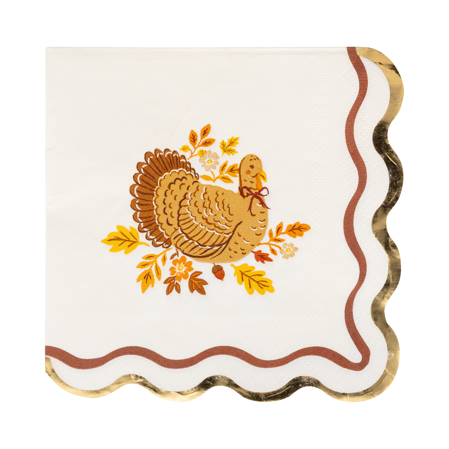 Harvest Turkey Cocktail Paper Napkins