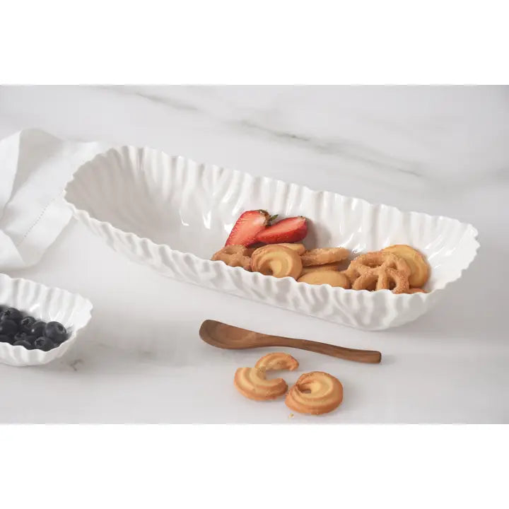 White Porcelain Cracker Tray