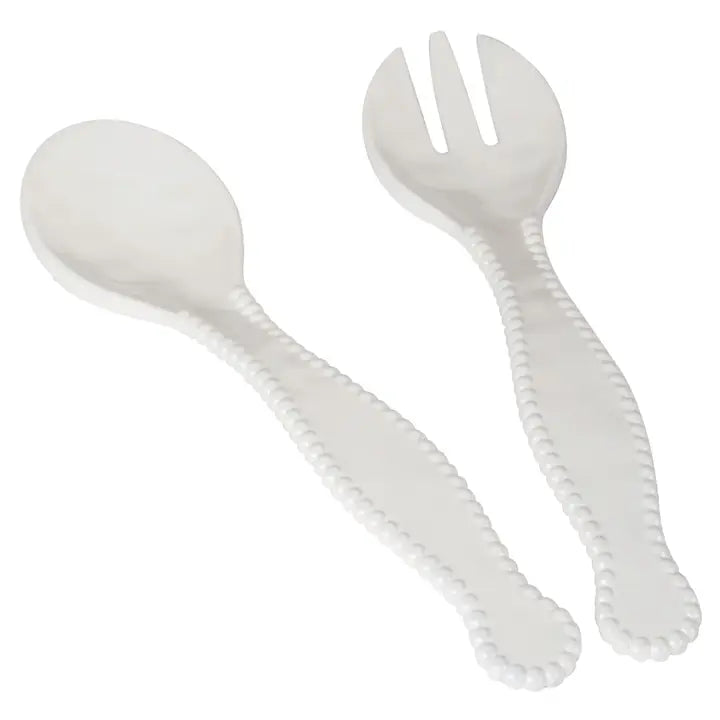 Perlette Cream 2 Pc. Salad Servers