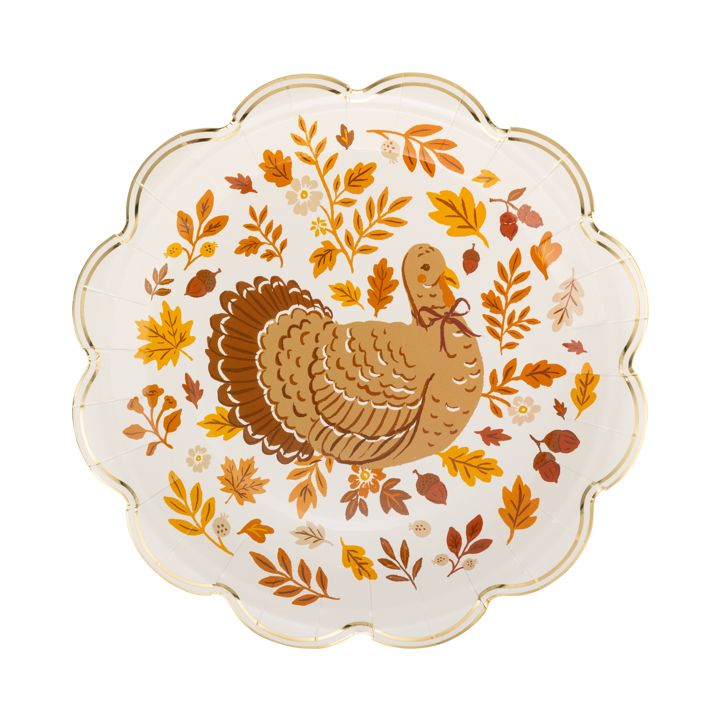 Turkey Foliage 9” Paper Plates