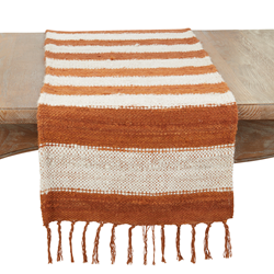 Rust Stripe Table Runner