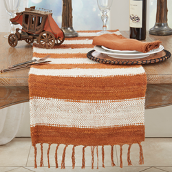 Rust Stripe Table Runner