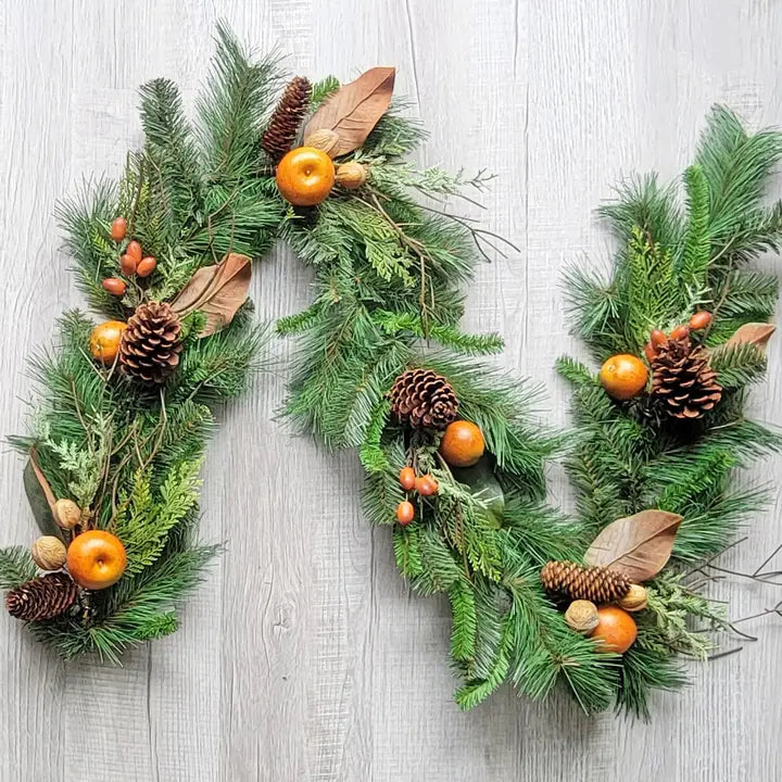 Artificial Pine Fruit Garland Mixed