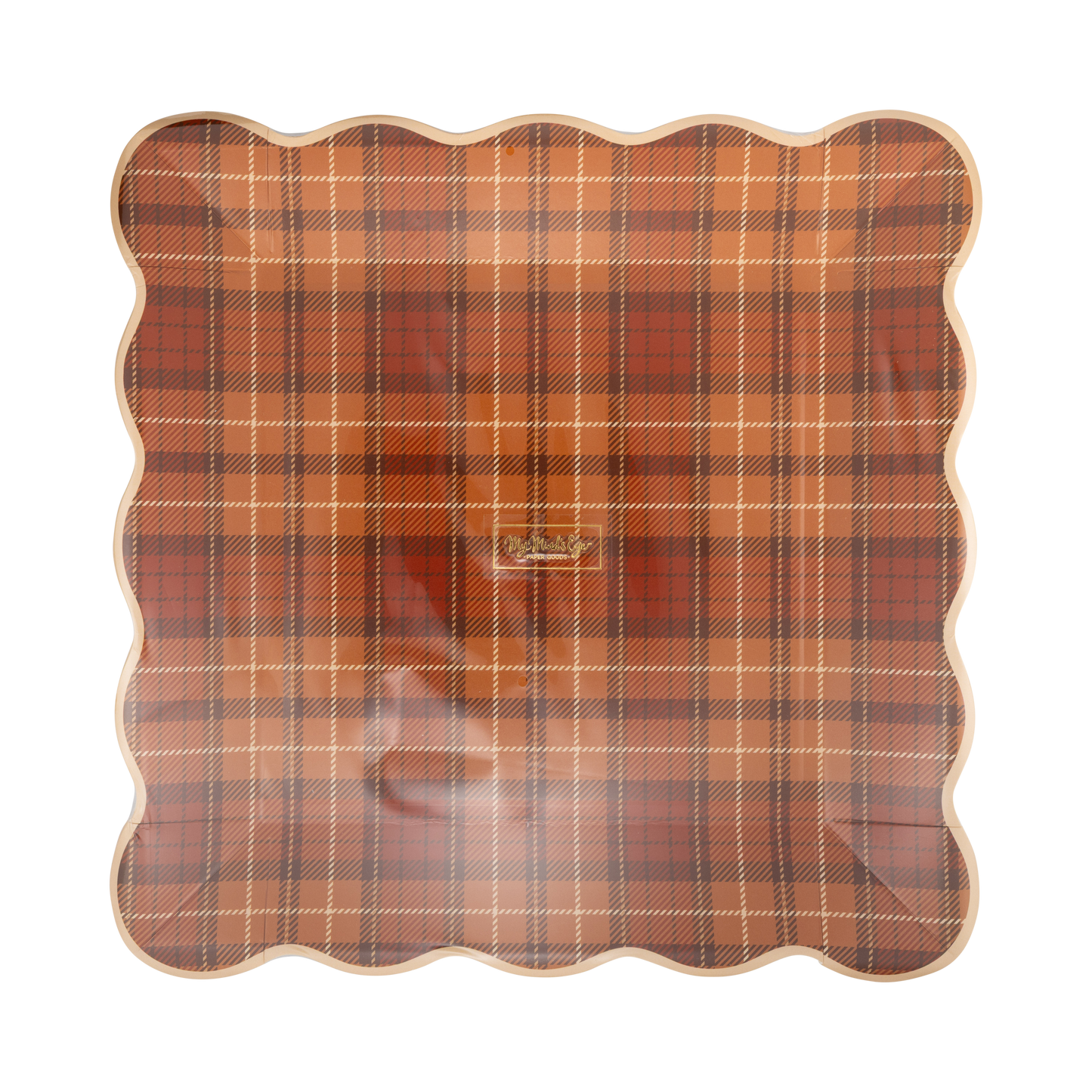 Autumn Plaid 10” Paper Plates