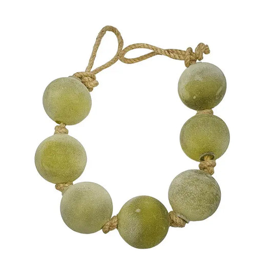 Oversized Green Glass Garland
