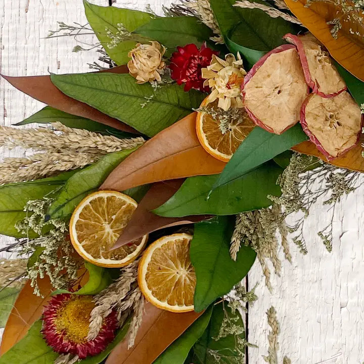 18" Harvest Fruit Rustic Wreath