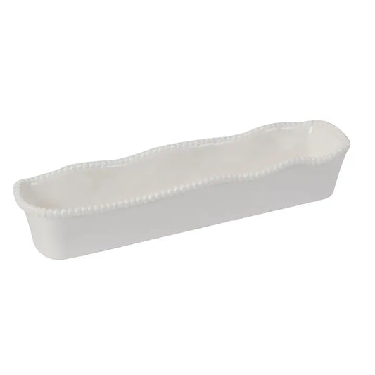 Perlette Cream Melamine Cracker Tray