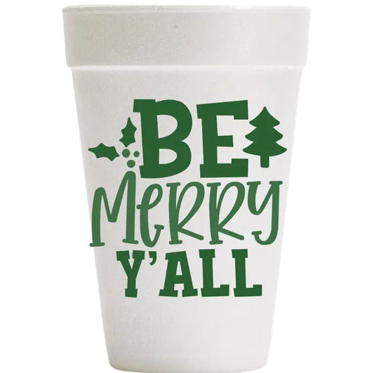 Christmas Printed Styrofoam Cups, Various Styles