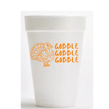 Thanksgiving Printed Styrofoam Cups, Various Styles