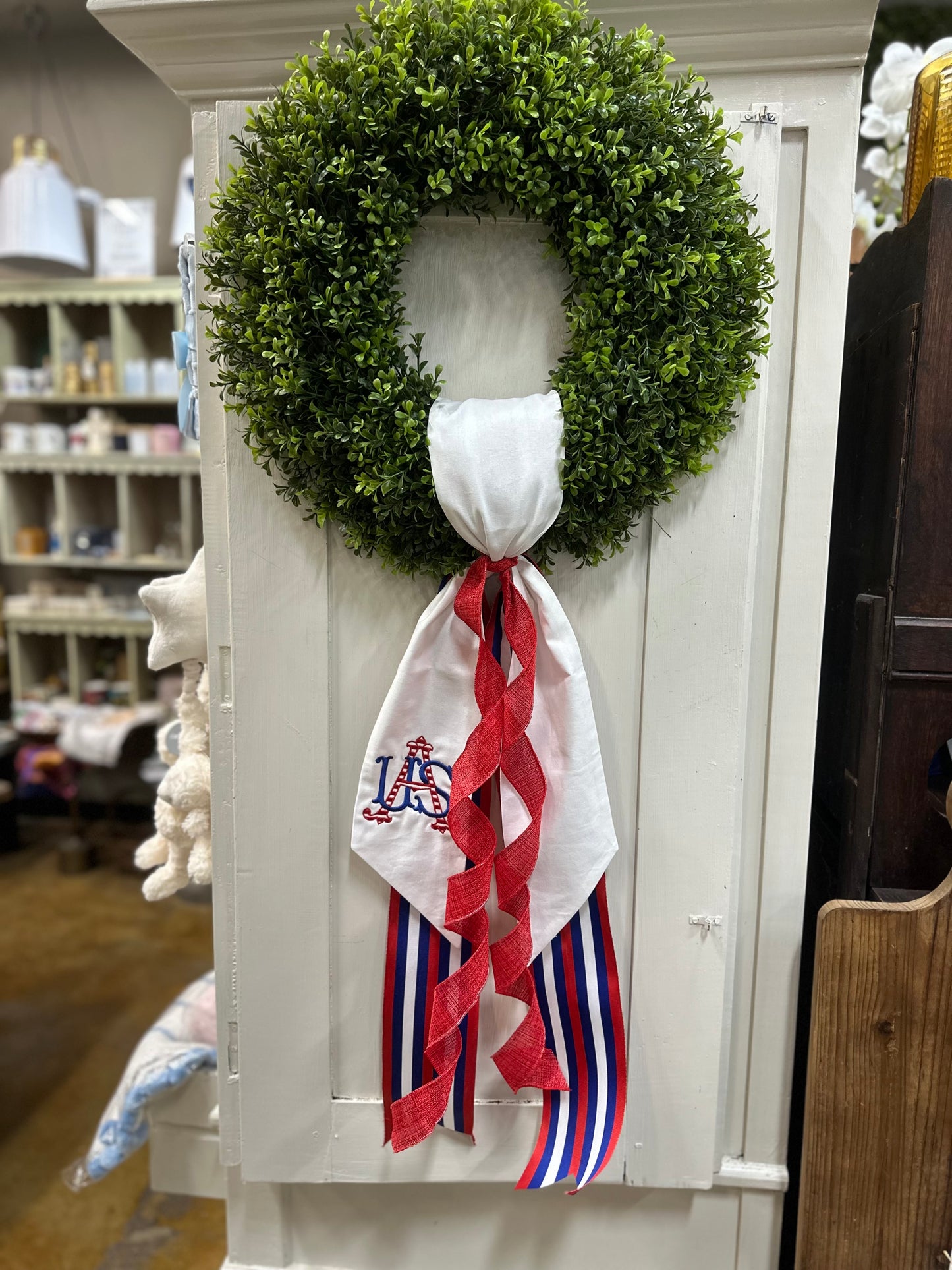 USA Embroidered Sash w/ Stripes