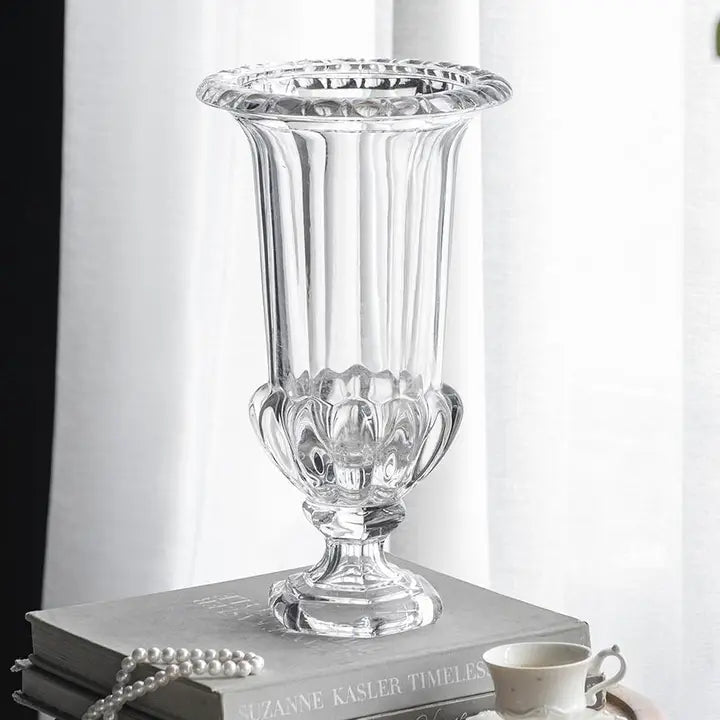 Traditional Glass Urn Flower Vase